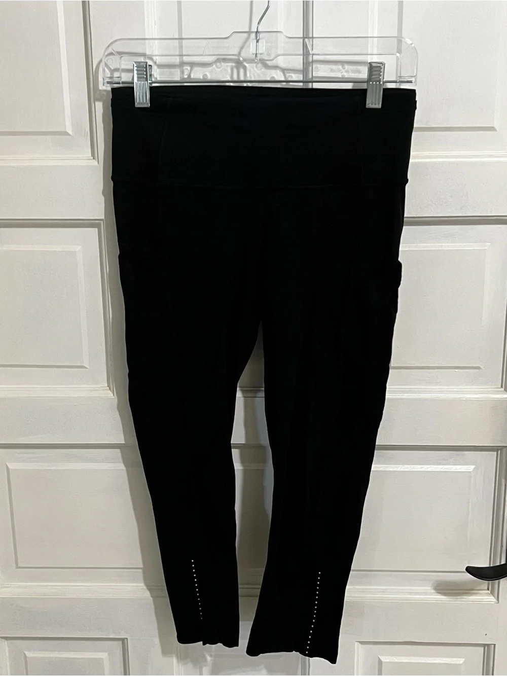 lululemon athletica Black High-Rise Pocket Leggings with Ankle Perforation